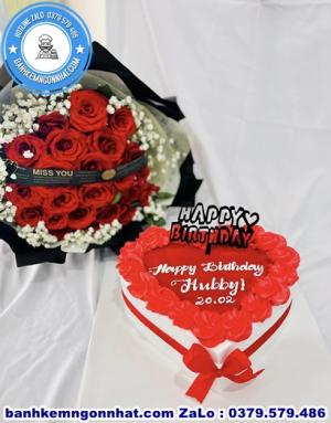 Combo Bánh Kem Và Hoa Tươi 47